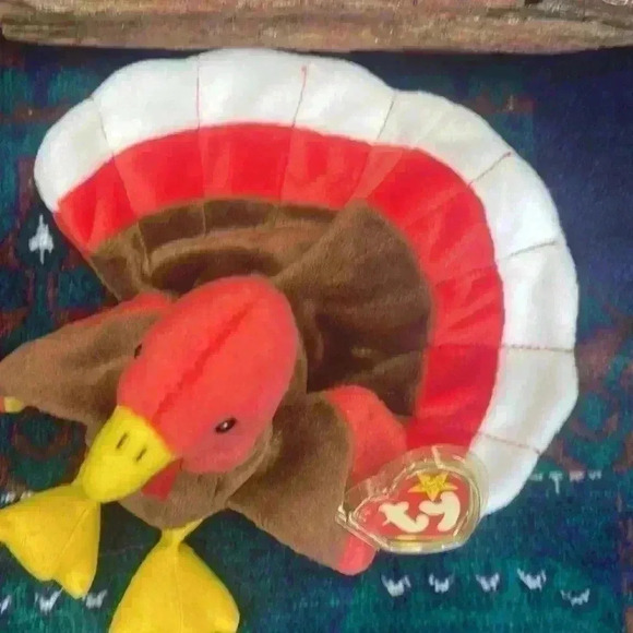 TY beanie baby, Gobles, turkey, PVC pellets rare 1997 retired. - Picture 3 of 10